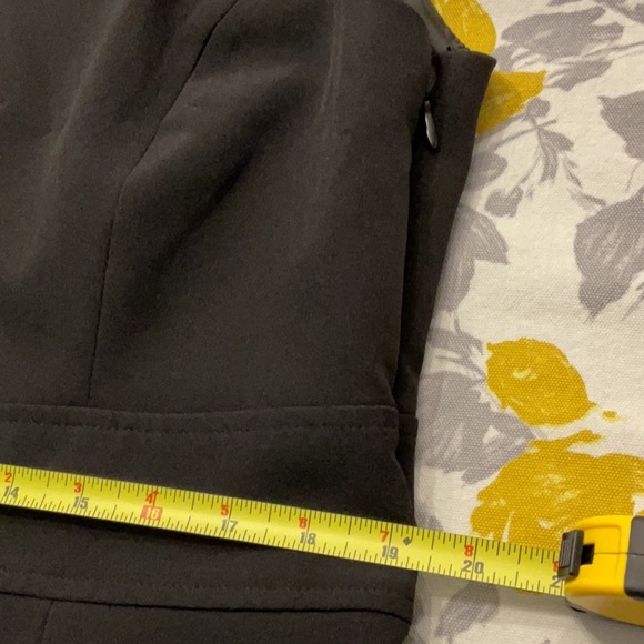 Black Label Evan Picone Black Sleeveless A-Line Midi Dress - Picture 8 of 9